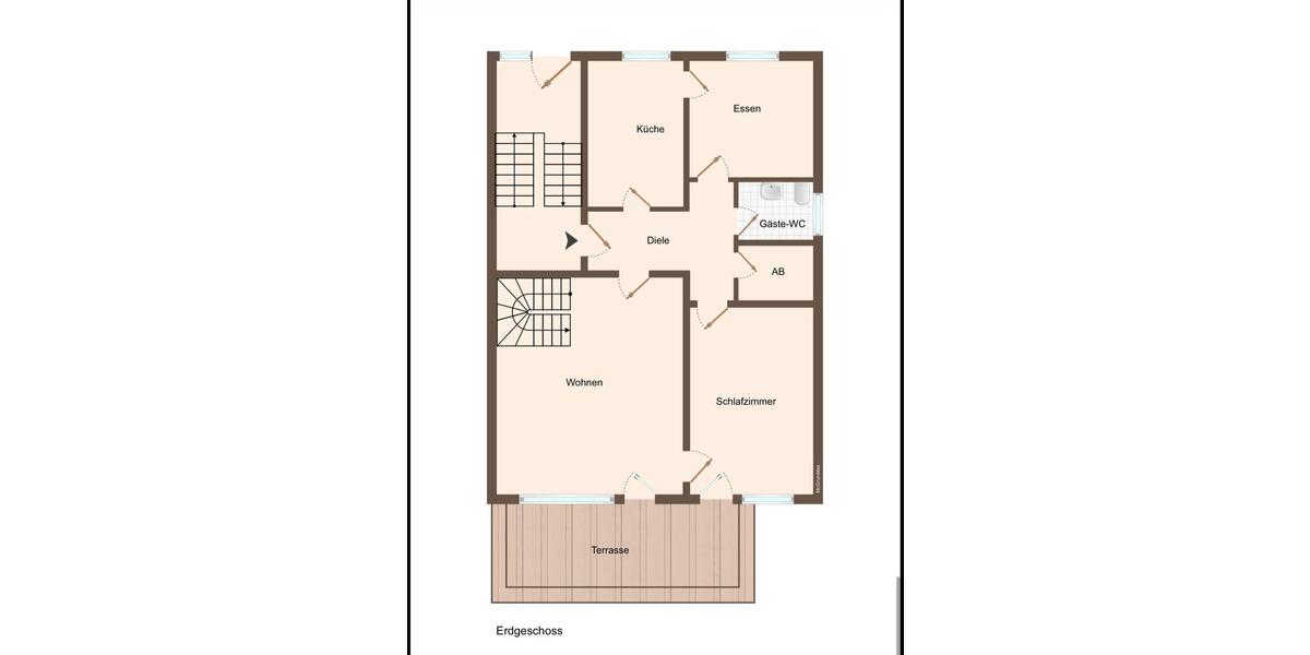 Erdgeschoßwohnung Bielefeld Mitte - 3 Zimmer, 75 m&sup2;, 980&euro; | Angebot:26294693