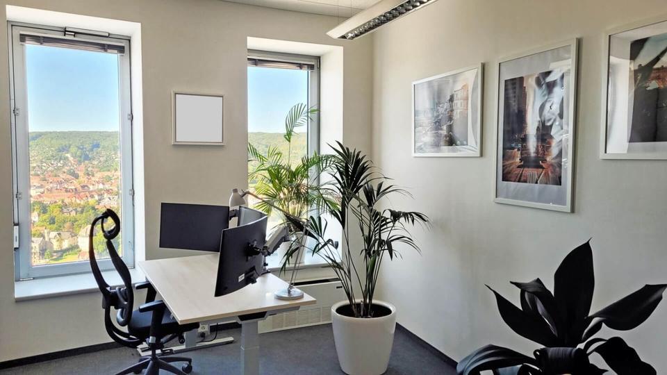 Attraktives Einzelbüro im JenTower – All-in-Miete (möbliert oder unmöbliert) - All-in-Miete