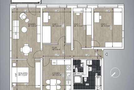Wohnung zum Mieten in Strausberg 1.360 € 105 m² 5 zimmer