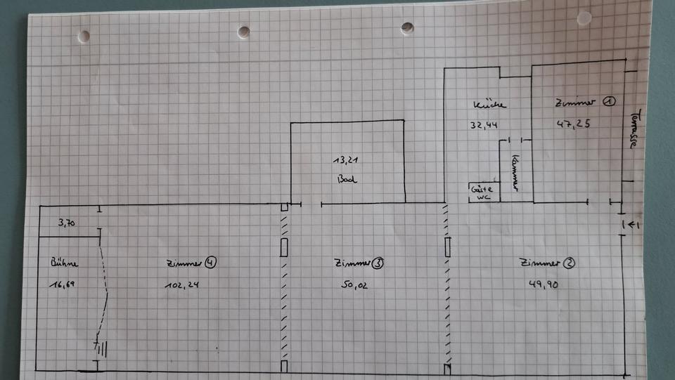 332m², riesen Loft, Atelier bei Berlin, TOP Autobahnanbindung 3 zimmer