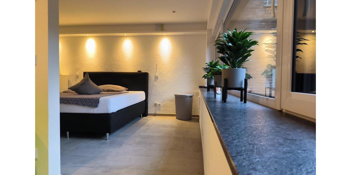 1,5- Zimmerwohnung mit Wlan, TV, Küche, DuscheWC, Waschmaschine, Trockner, Terrasse und Parkplatz 1 zimmer