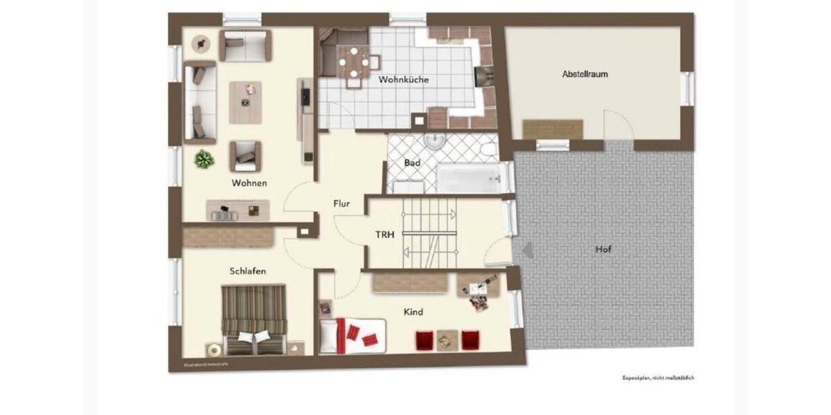 Erdgeschoßwohnung Eppingen - 3 Zimmer, 70 m&sup2;, 970&euro; | Angebot:25414403