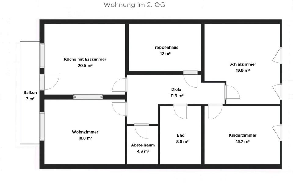 Etagenwohnung Wurzen - 3 Zimmer, 95 m&sup2;, 720&euro; | Angebot:26650168