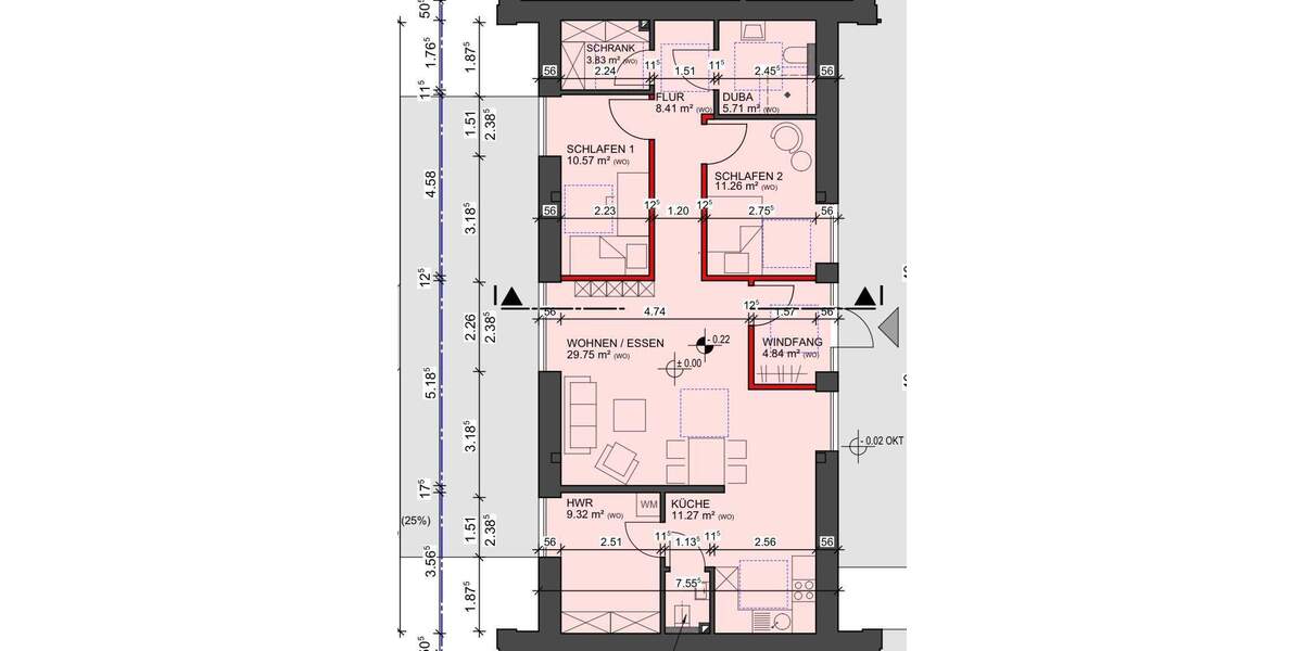Terrassenwohnung Lauenbrück - 3 Zimmer, 97 m&sup2;, 1.050&euro; | Angebot:26139575