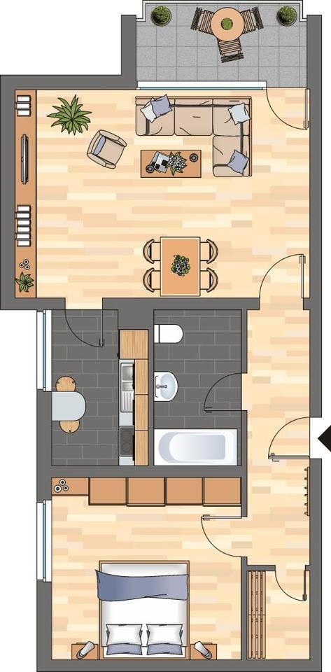 2-Zimmer-Wohnung in Neustadt an der Weinstraße zimmer