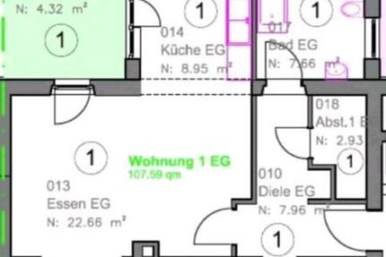3,5 Zimmer-Wohnung mit Terrasse in RothenburgT. zimmer