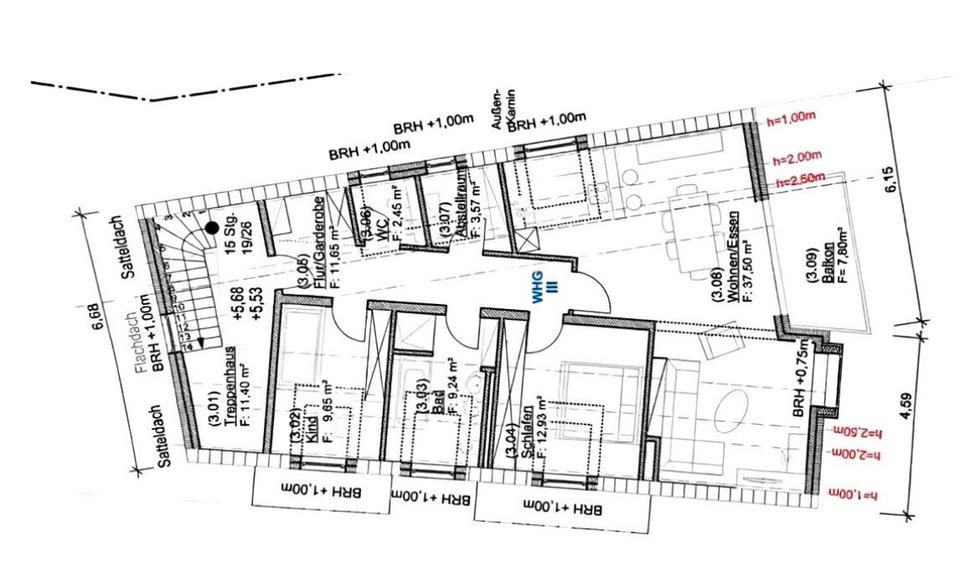 Dachgeschoßwohnung Neustadt an der Aisch - 3 Zimmer, 88 m&sup2;, 1.270&euro; | Angebot:26407168