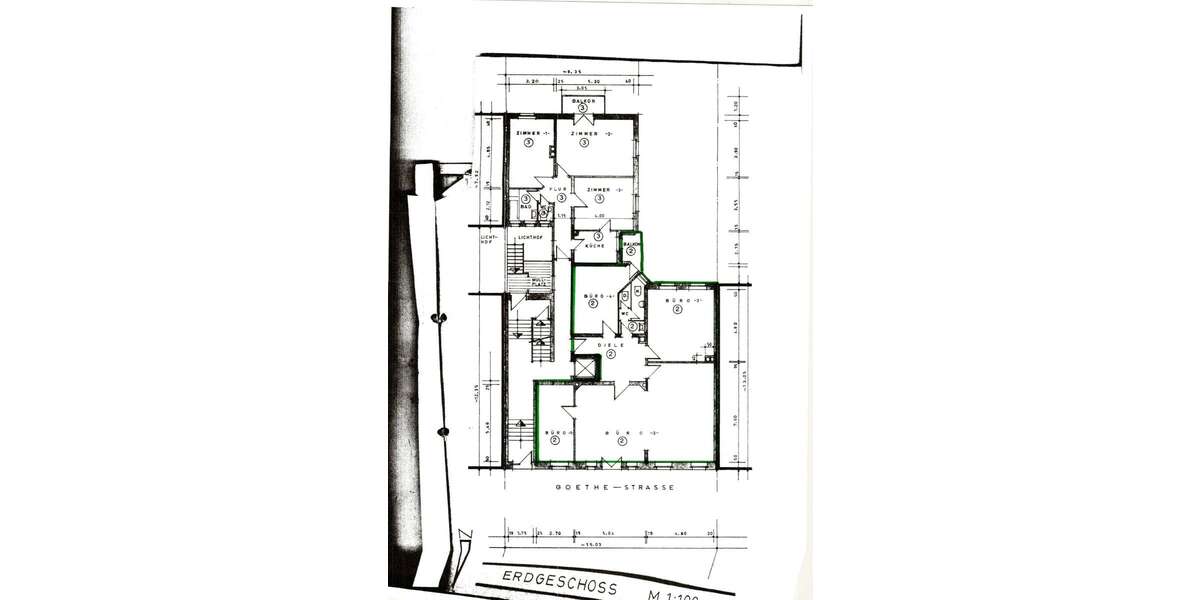 Etagenwohnung Mannheim Oststadt - 3 Zimmer, 133 m&sup2;, 1.330&euro; | Angebot:24584925