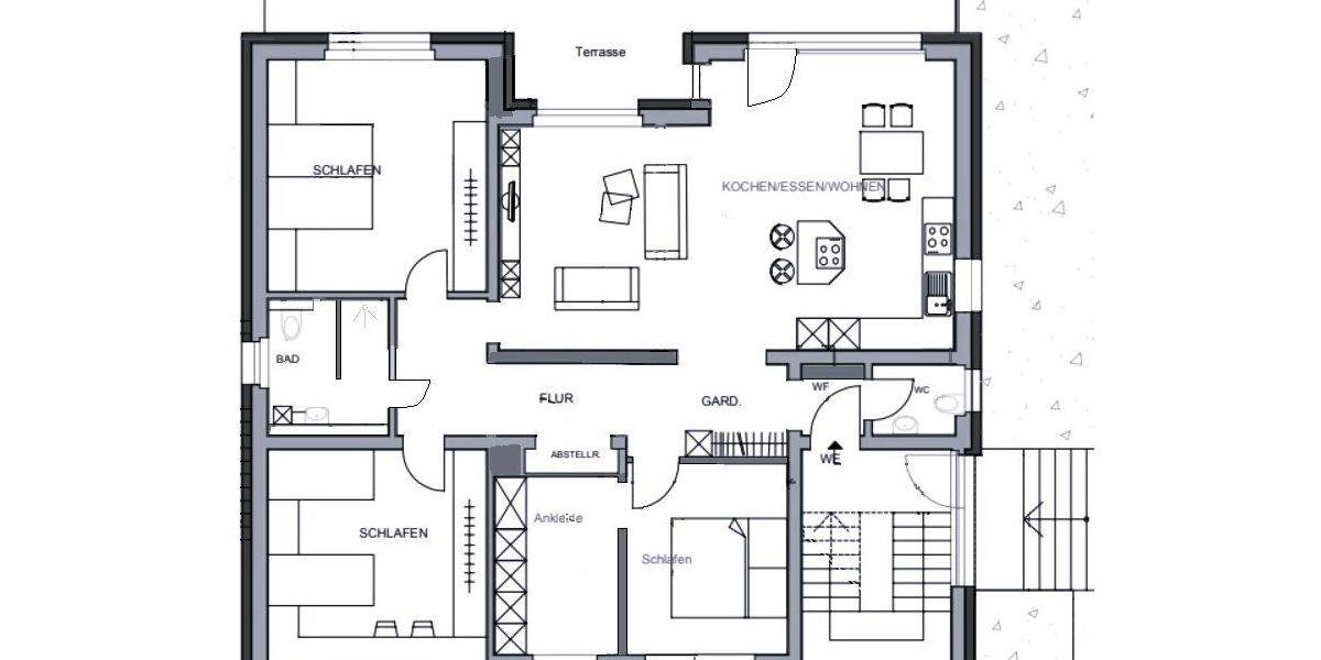 Etagenwohnung Großostheim - 4.5 Zimmer, 127 m&sup2;, 1.590&euro; | Angebot:26029613