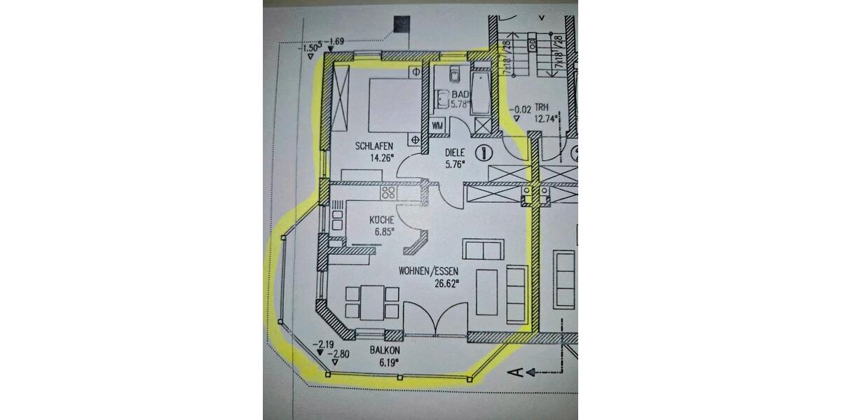 Etagenwohnung Neuhaus am Inn - 2 Zimmer, 64 m&sup2;, 545&euro; | Angebot:25987687