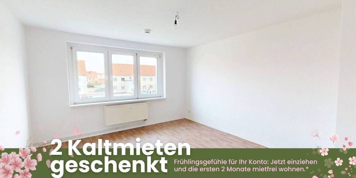 Etagenwohnung Lutherstadt Wittenberg Piesteritz - 3 Zimmer, 58 m&sup2;, 359&euro; | Angebot:26841635