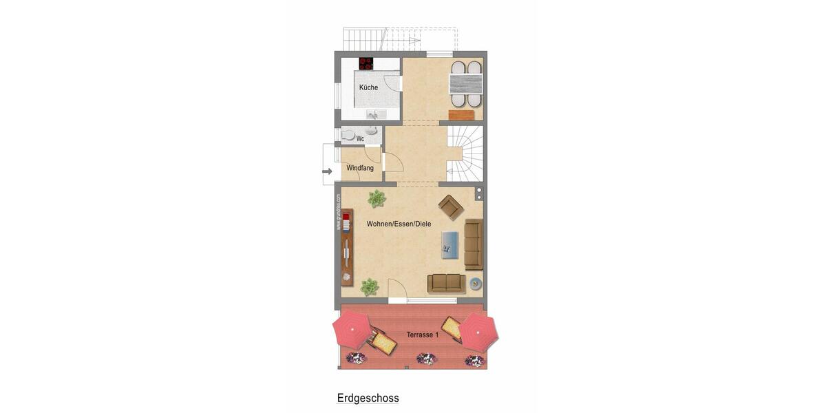 Doppelhaushälfte Tutzing - 5 Zimmer, 141 m&sup2;, 2.190&euro; | Angebot:24660608