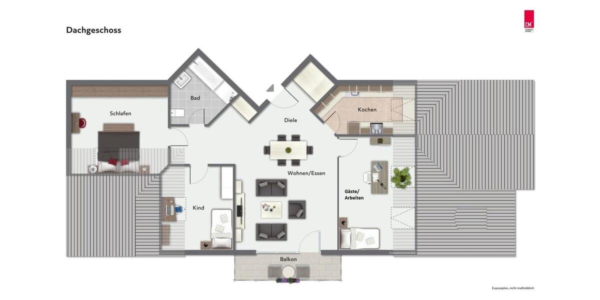 Dachgeschoßwohnung Pulsnitz - 4 Zimmer, 93 m&sup2;, 850&euro; | Angebot:23571123