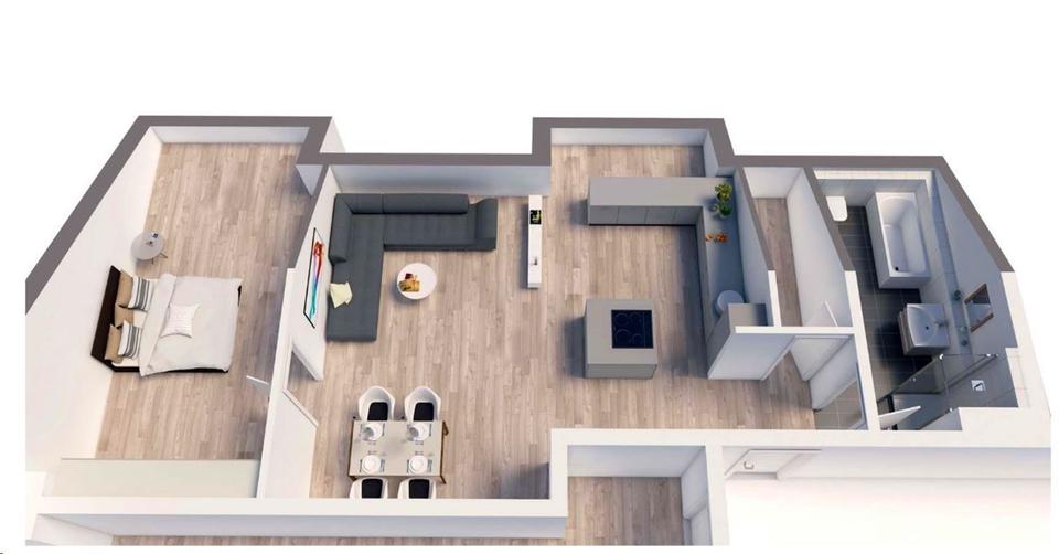 3-Zimmer-Dach-Studio-Wohnung, LIFT, EBK, Keller, Kachelofen-Anschluss, TG-Platz a. W. 3 zimmer