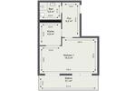 Etagenwohnung Schwedt (Oder) - 1 Zimmer, 39 m&sup2;, 271&euro; | Angebot:26378773