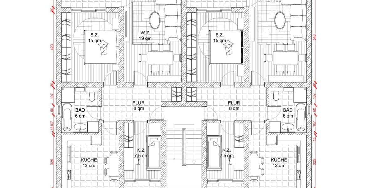 Etagenwohnung Jülich - 3 Zimmer, 68 m&sup2;, 1.136&euro; | Angebot:26124560