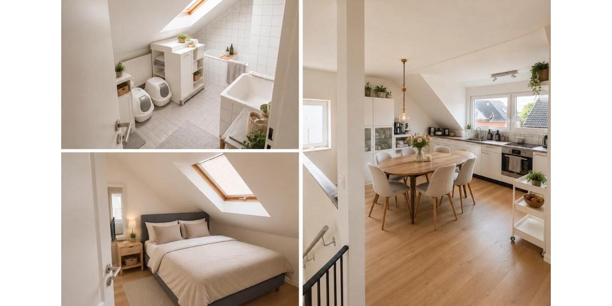 Dachgeschoßwohnung Mönchengladbach Nord - 2 Zimmer, 53 m&sup2;, 600&euro; | Angebot:26676304