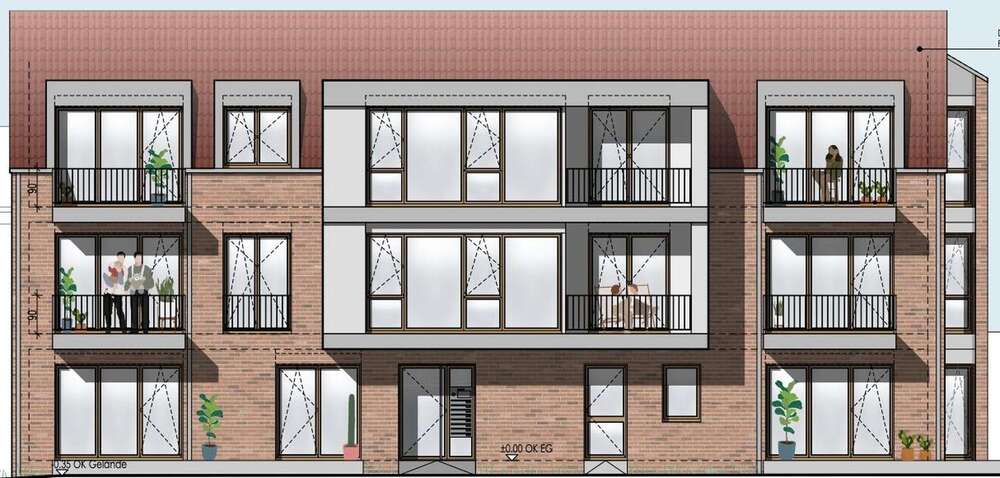 Etagenwohnung Nauen Berge - 2 Zimmer, 55 m&sup2;, 743&euro; | Angebot:26732448