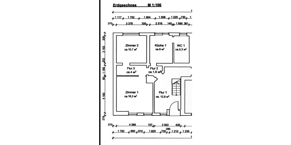 Erdgeschoßwohnung Uelzen - 2 Zimmer, 50 m&sup2;, 500&euro; | Angebot:25832626