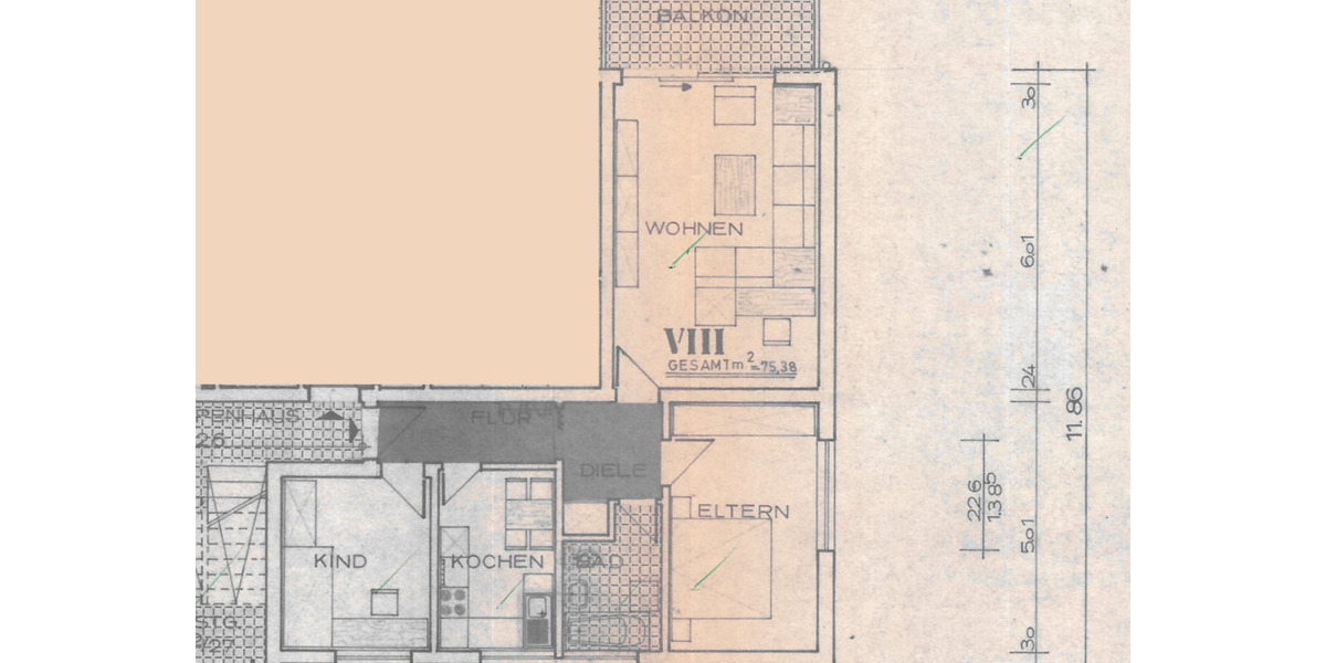 Etagenwohnung Bad Pyrmont - 3 Zimmer, 75 m&sup2;, 680&euro; | Angebot:24764060