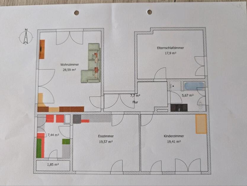 4 Zimmer Wohnung in Nieder-Ofleiden