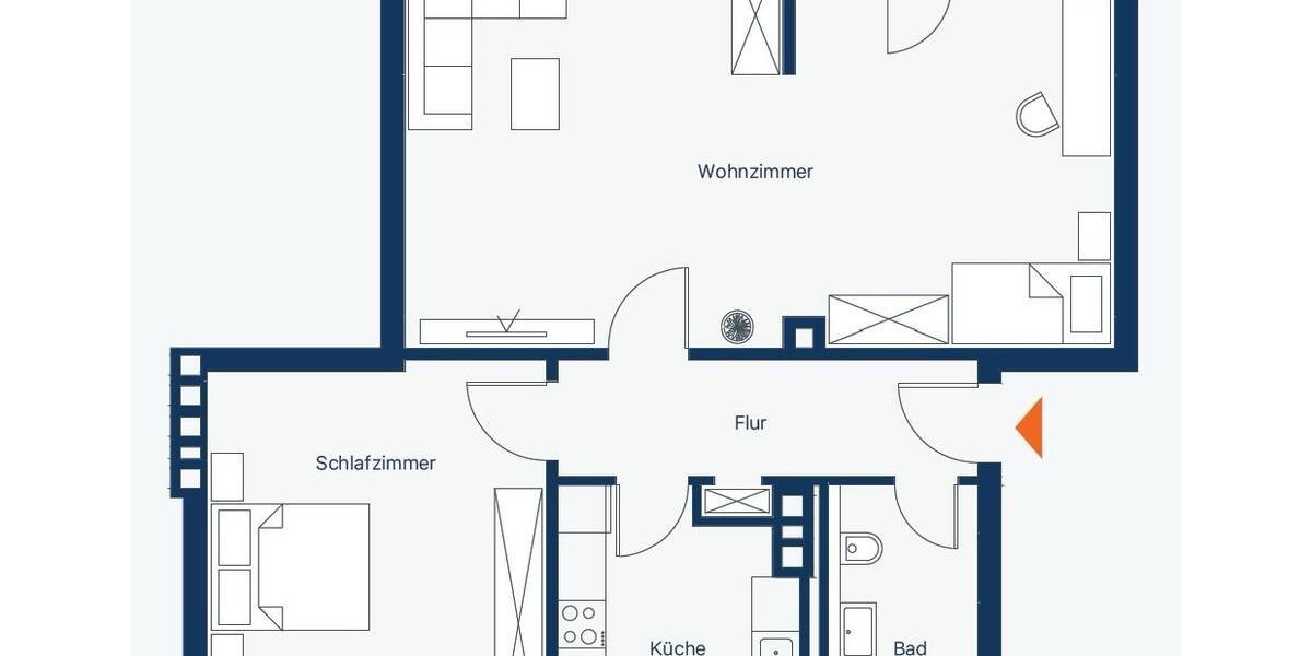 Etagenwohnung Oldenburg in Holstein - 2.5 Zimmer, 68 m&sup2;, 890&euro; | Angebot:25044360