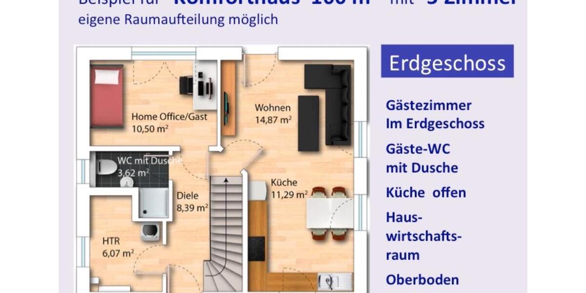Einfamilienhaus Neukirchen/Erzgebirge Erzgebirge - 5 Zimmer, 100 m&sup2;, 1.180&euro; | Angebot:24679783