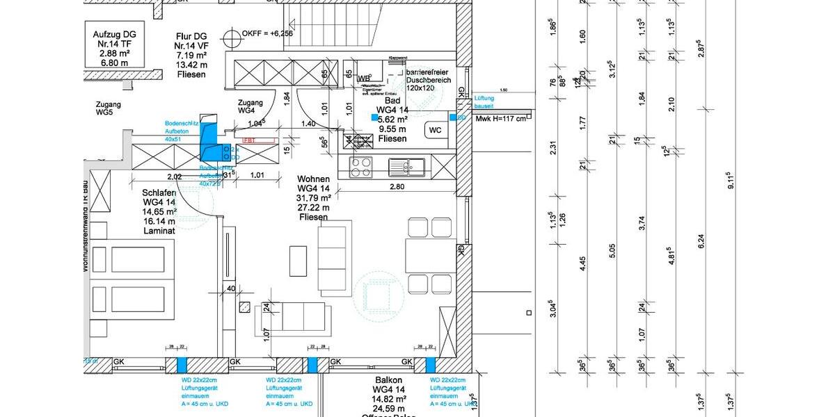 Dachgeschoßwohnung Deggendorf - 2 Zimmer, 59 m&sup2;, 650&euro; | Angebot:26090286