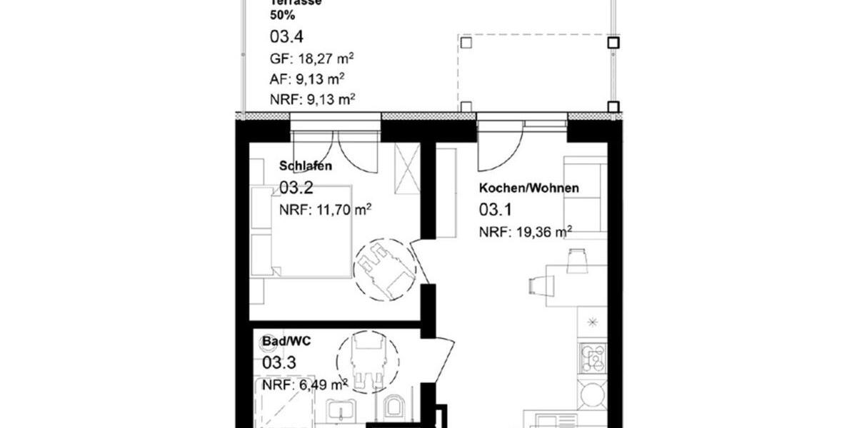 Erdgeschoßwohnung Sangerhausen - 2 Zimmer, 47 m&sup2;, 1.428&euro; | Angebot:21651686