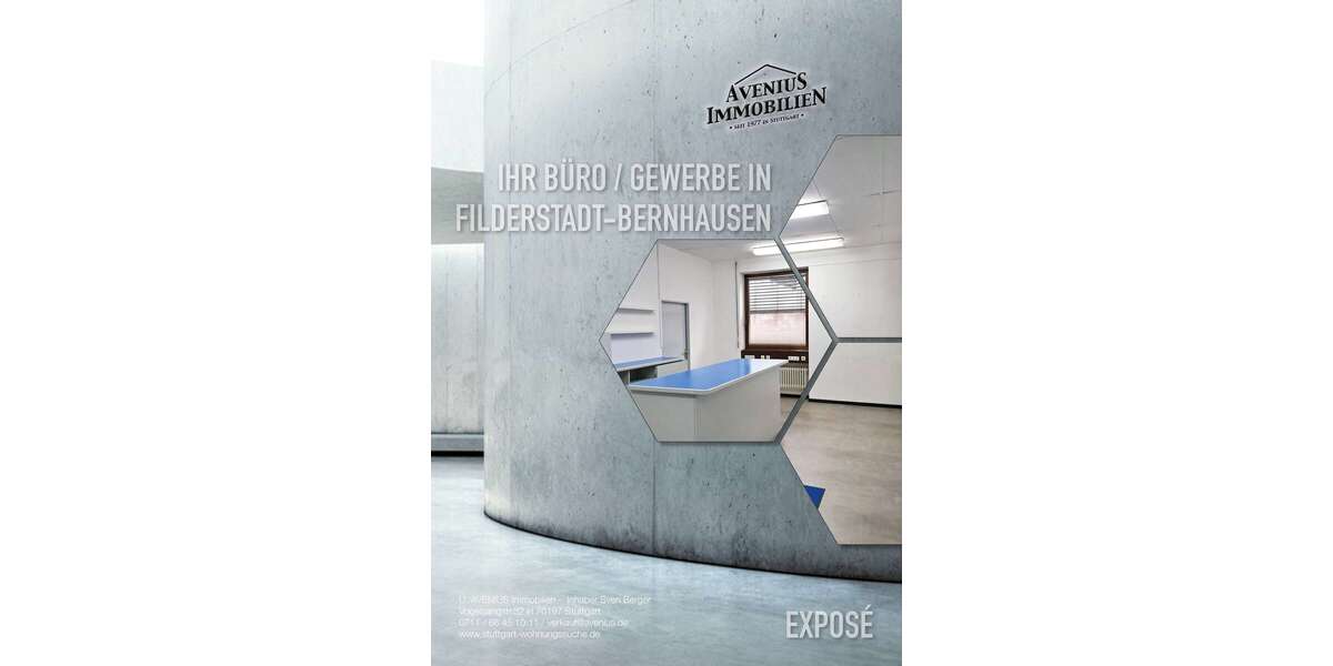 Büro in Filderstadt-Bernhausen 990 € 124 m² zimmer
