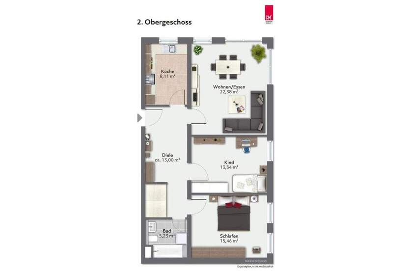 Geräumige 3-Zimmer-Whg. unweit des WorldTradeCenters. Neubau mit Aufzug an der Freiberger Straße. 3 zimmer