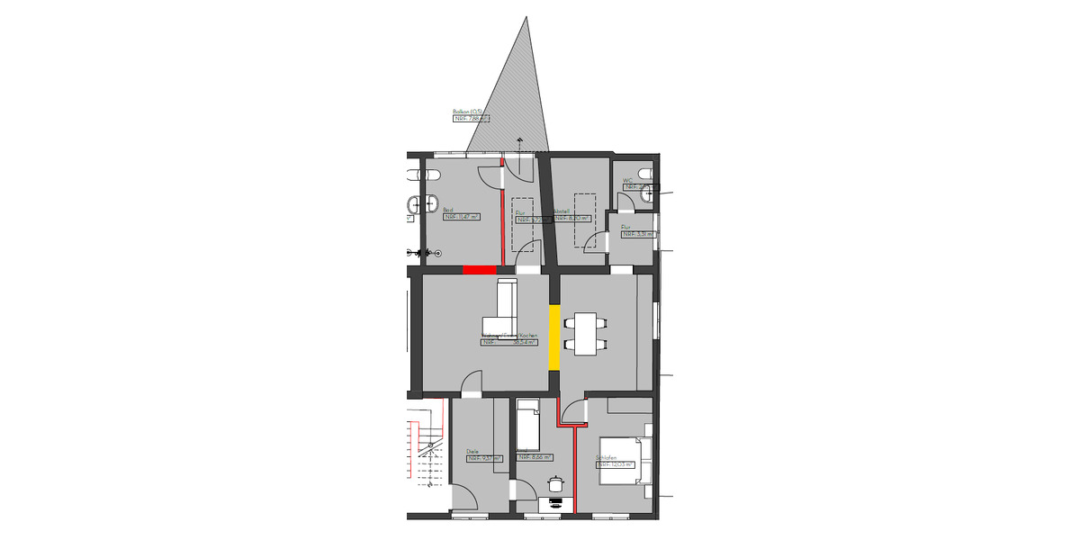 Etagenwohnung Bad Schussenried - 3 Zimmer, 108 m&sup2;, 1.140&euro; | Angebot:25671821