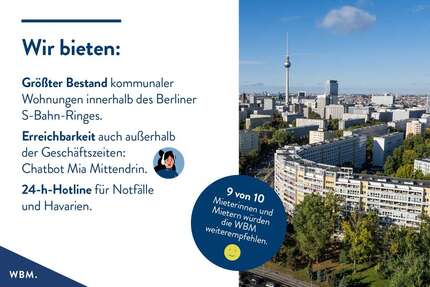 Wohnung zum Mieten in Berlin 1.643,25 € 109.55 m² 4 zimmer