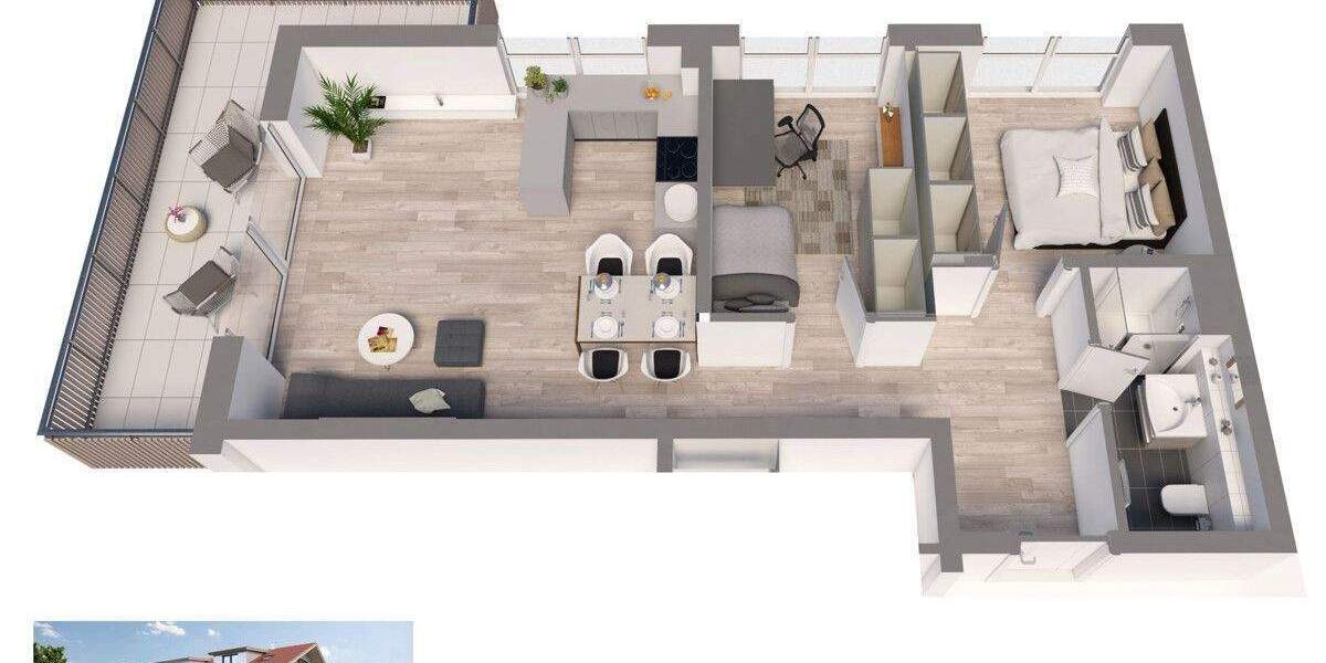 Etagenwohnung Garmisch-Partenkirchen Partenkirchen - 3 Zimmer, 70 m&sup2;, 1.560&euro; | Angebot:25822223