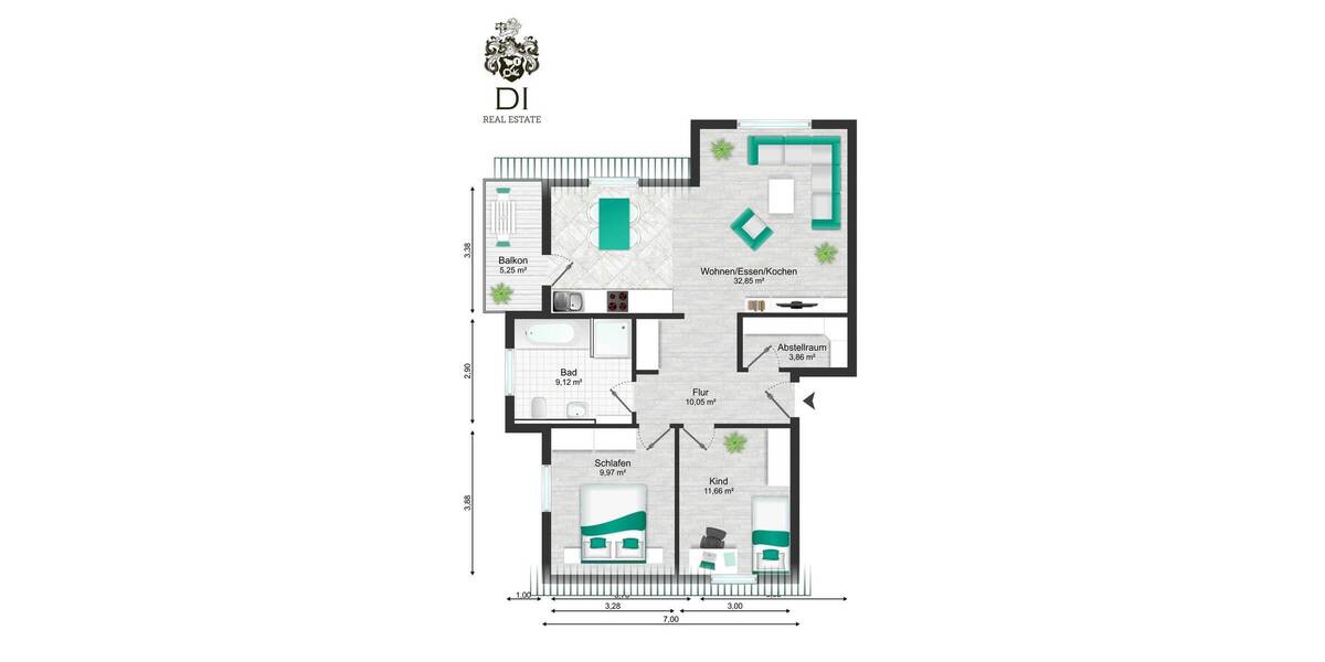 Etagenwohnung Boxberg Kupprichhausen - 3 Zimmer, 77 m&sup2;, 840&euro; | Angebot:26092805