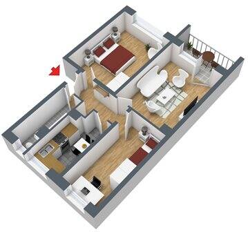 Etagenwohnung Lutherstadt Eisleben Neustadt - 3 Zimmer, 56 m&sup2;, 368&euro; | Angebot:26798036