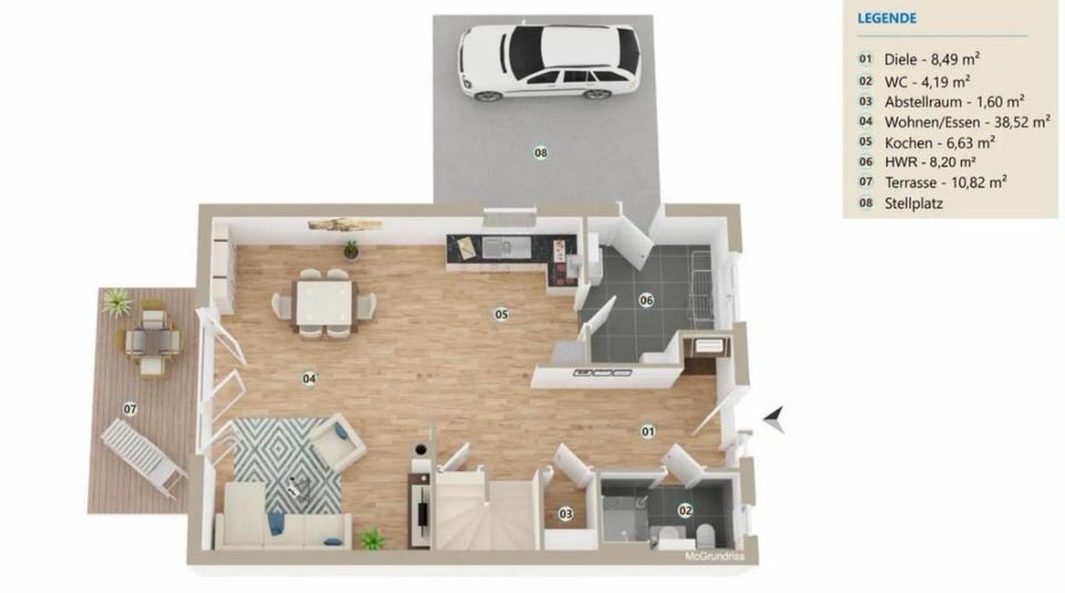 Doppelhaushälfte Visselhövede - 4 Zimmer, 134 m&sup2;, 1.300&euro; | Angebot:24592922