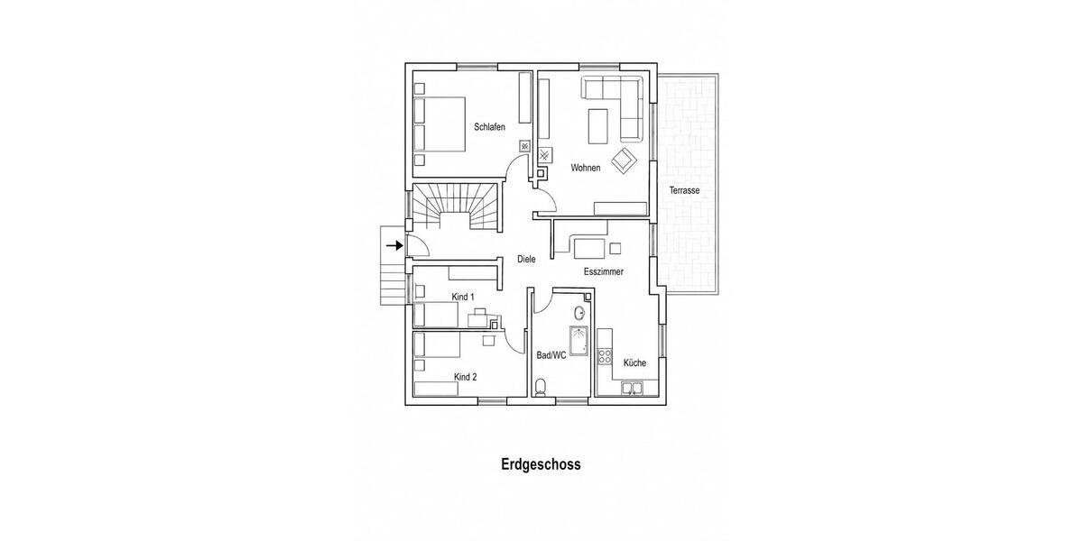 Erdgeschoßwohnung Bad Kissingen - 4.5 Zimmer, 96 m&sup2;, 990&euro; | Angebot:26706075