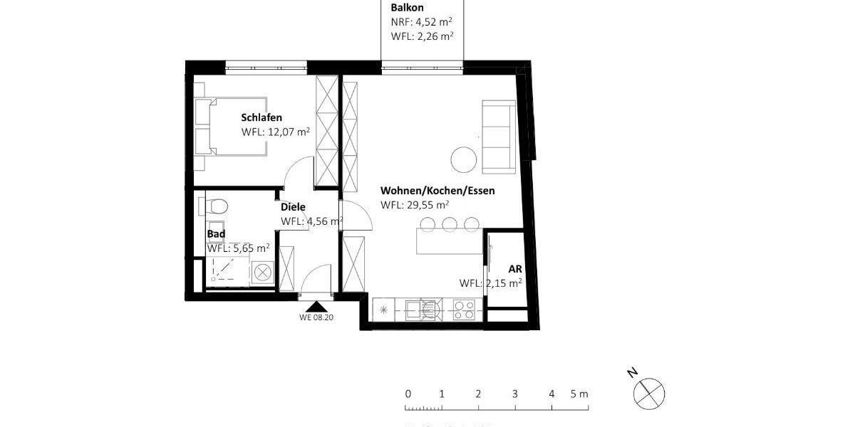 Etagenwohnung Nauen - 2 Zimmer, 56 m&sup2;, 422&euro; | Angebot:26427531