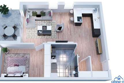 Wohnung Biebergemünd - 2 Zimmer, 75 m&sup2;, 850&euro; | Angebot:24467497