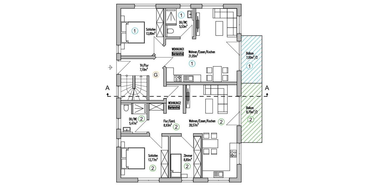 Erdgeschoßwohnung Bonndorf im Schwarzwald - 2 Zimmer, 54 m&sup2;, 829&euro; | Angebot:24617827