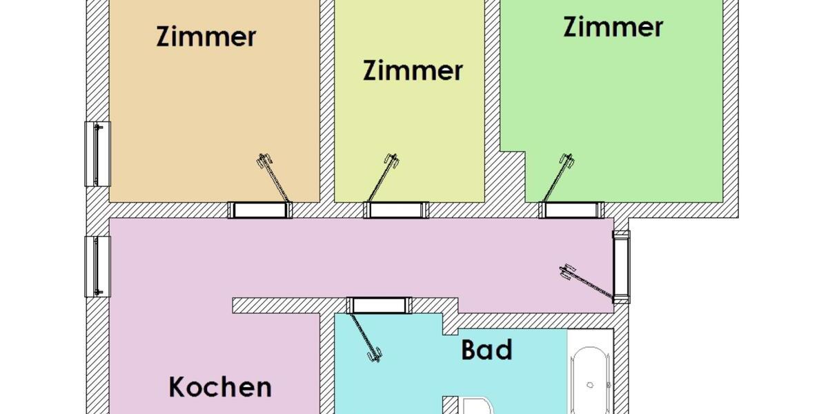 Dachgeschoßwohnung Senftenberg - 3 Zimmer, 67 m&sup2;, 436&euro; | Angebot:23862245