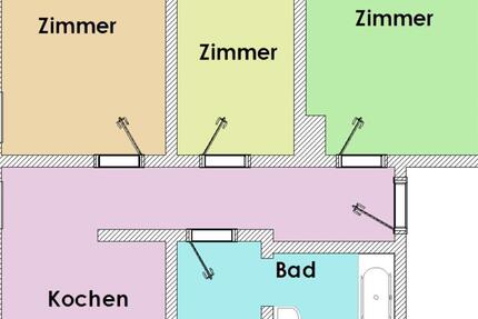 Wohnung Senftenberg - 3 Zimmer, 67 m&sup2;, 436&euro; | Angebot:23862245