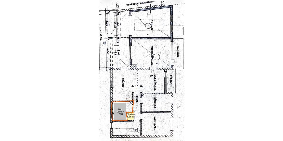 Etagenwohnung Laudenbach - 4 Zimmer, 96 m&sup2;, 950&euro; | Angebot:26608631
