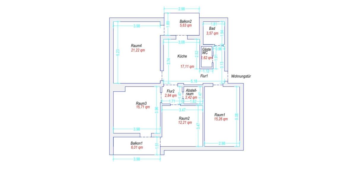 Erstberzug nach Sanierung: WG Zimmer zu vermieten 1 zimmer