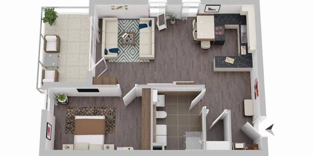 Etagenwohnung Biebergemünd Wirtheim - 2 Zimmer, 75 m&sup2;, 850&euro; | Angebot:24866087