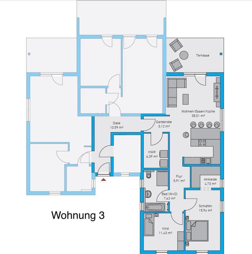 Wohnung am Nationalpark barrierefrei neuwertig