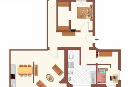 Wohnung Meiningen - 3 Zimmer, 113 m&sup2;, 1.300&euro; | Angebot:23847694