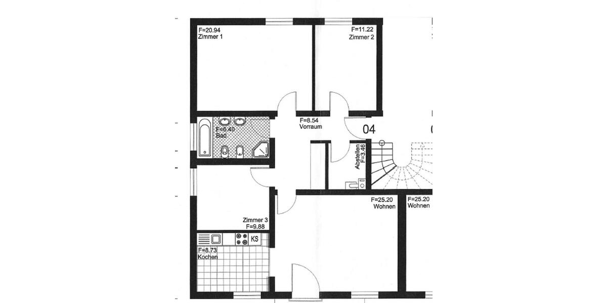 Etagenwohnung Ramstein-Miesenbach Miesenbach - 4 Zimmer, 114 m&sup2;, 1.200&euro; | Angebot:25145116