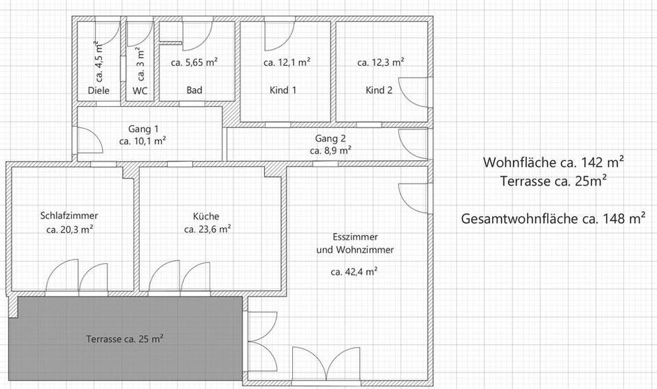 4-Zimmer Wohnung mit 148qm in Postbauer-Heng 4 zimmer